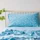 Bamboo Cotton King Pillowcases - Mina Blue
