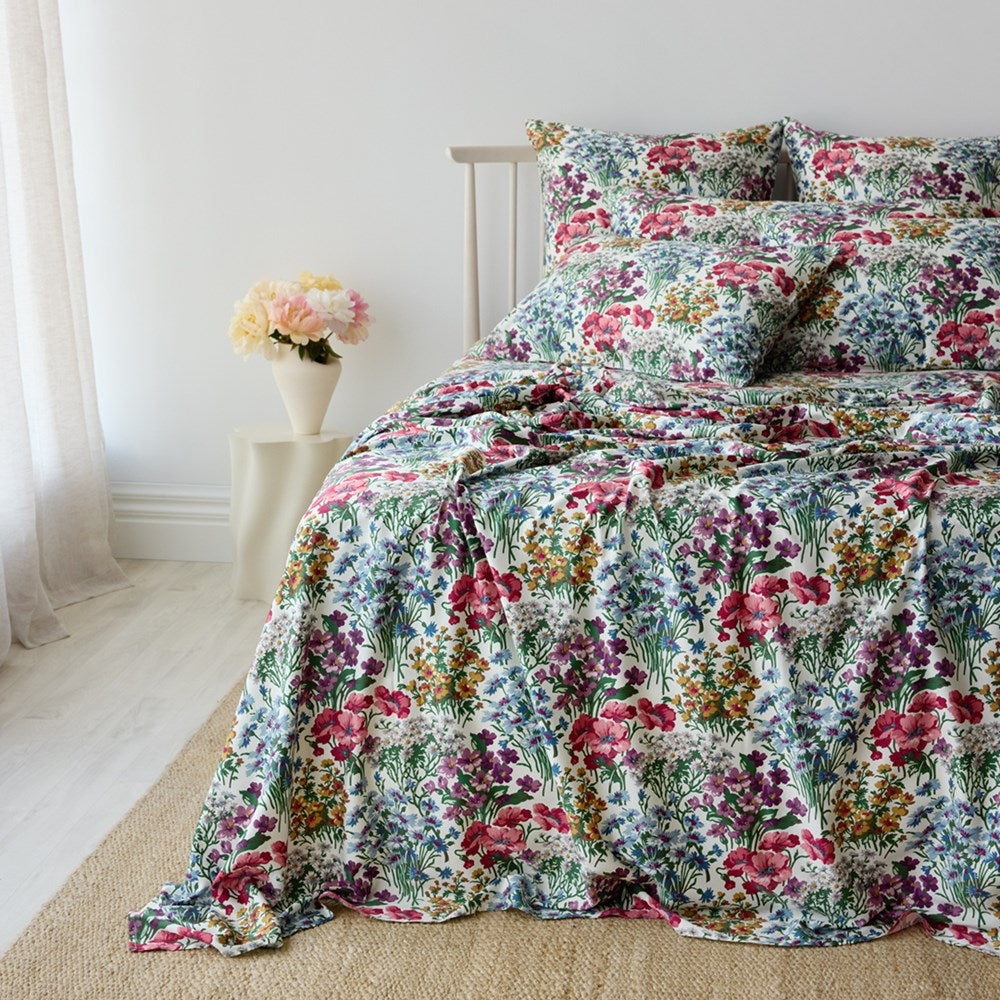 Bamboo Cotton Fitted Sheet - Elizabeth Ivory