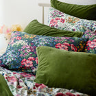 Venus Cotton Velvet Quilted Coverlet - Foliage