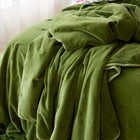 Venus Cotton Velvet Quilted Coverlet - Foliage