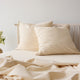 Vintage Look Cotton Euro Pillowcase - Raw