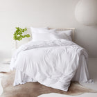 Vintage Look Cotton Duvet Cover - White