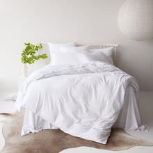 Vintage Look Cotton Duvet Cover - White