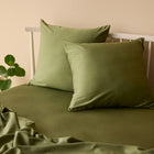 Bamboo Cotton Euro Pillowcase - Olive
