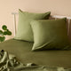 Bamboo Cotton Euro Pillowcase - Olive