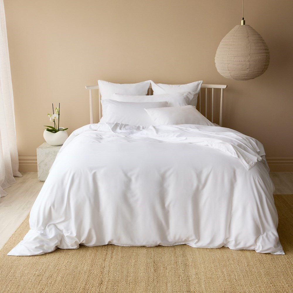 Bamboo Cotton Duvet Cover - White