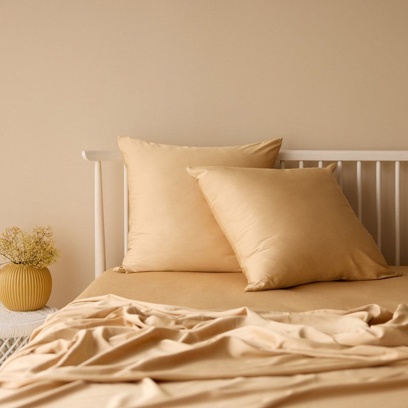 Bamboo Cotton Euro Pillowcase - Almond