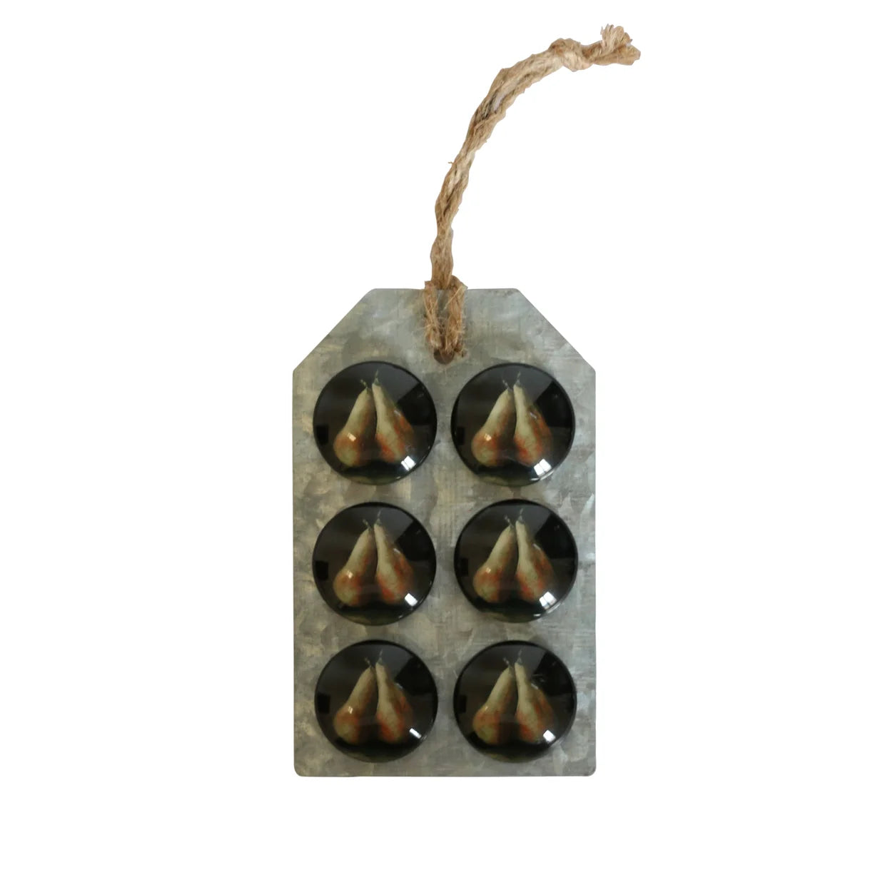 Raphael Deux Poire Glass Magnets Set of 6 - 3.5cm