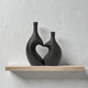 Frankly Cotton Heart Unity Ceramic Vase Pair