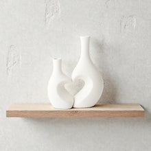 Frankly Cotton Heart Unity Ceramic Vase Pair