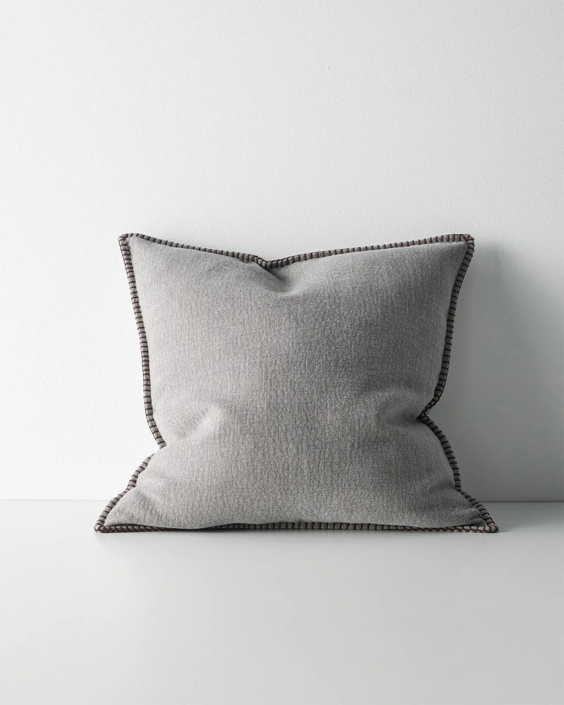 Weave Home Alba Two Tone Woven Cushion Dove