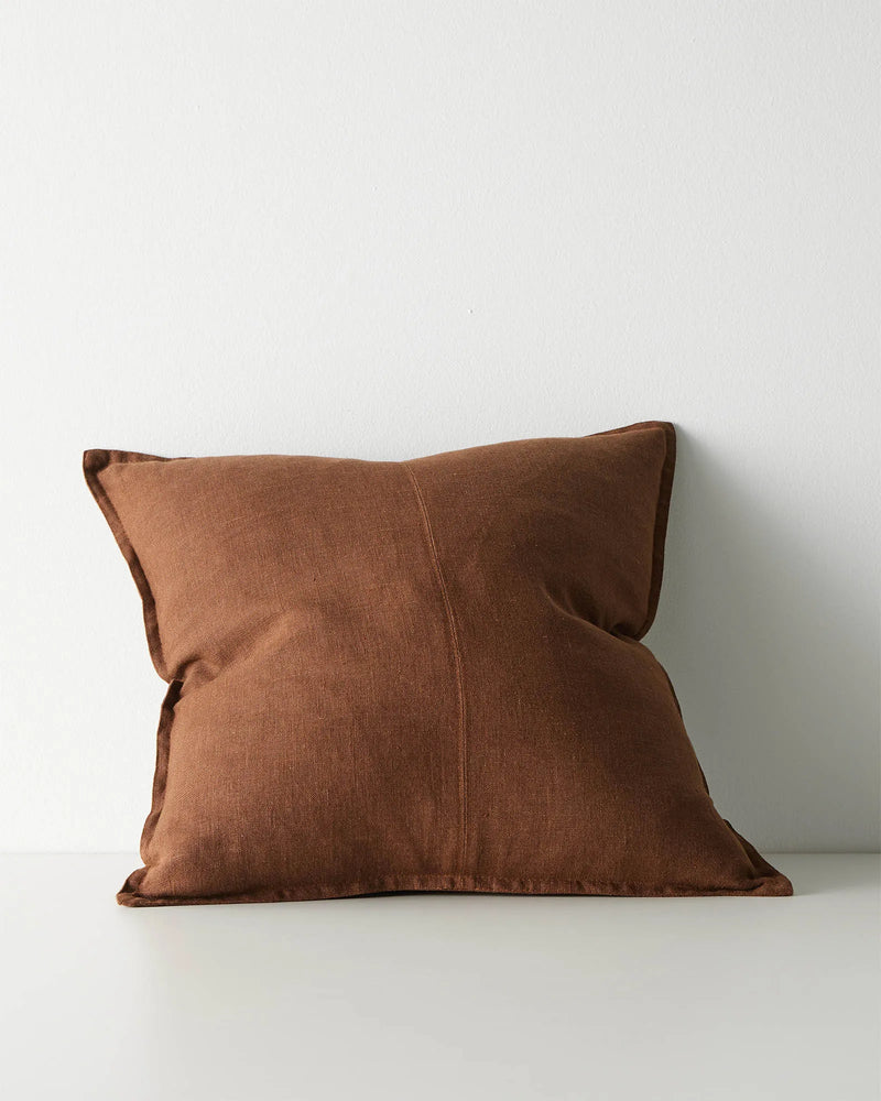 Weave Home Como Linen Cushion Henna