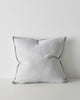 Weave Home Como Linen Cushion Silver