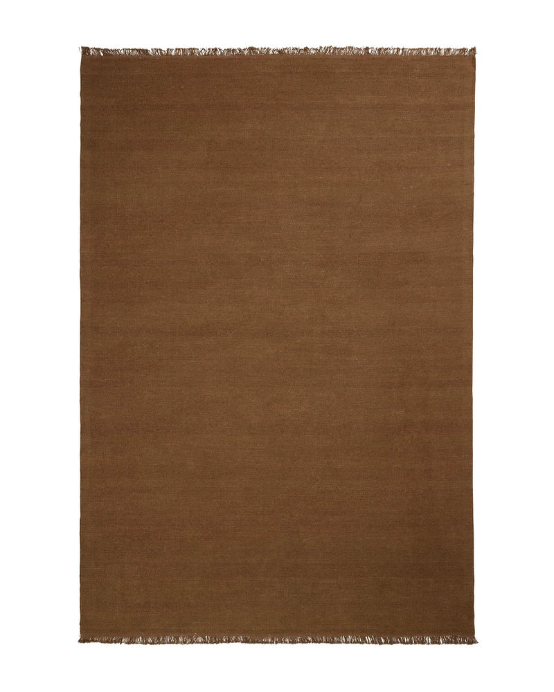 Weave Home Emilio Toffee Linen Flat Weave Rug