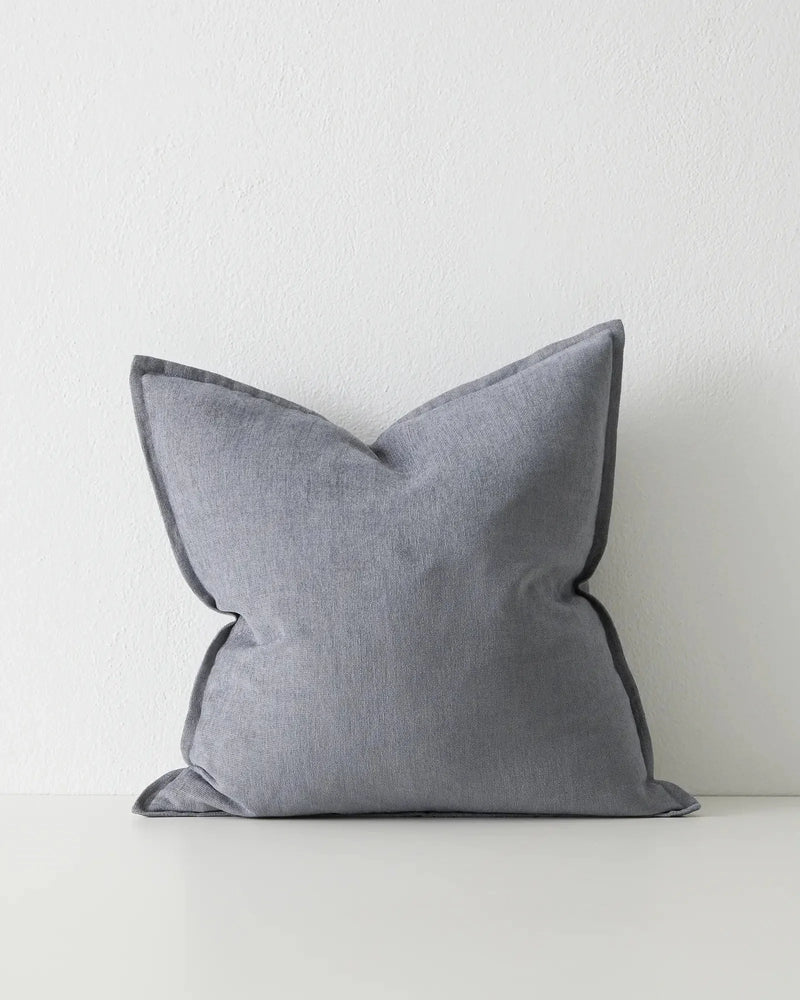 Weave Home Fiore Chenille Cushion Denim