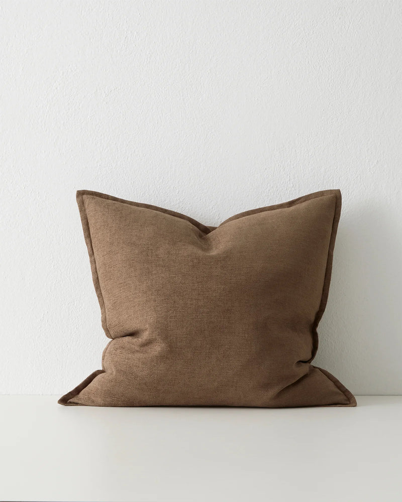 Weave Home Fiore Chenille Cushion Toffee