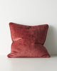 Weave Home Tempo Chenille Cushion Ruby
