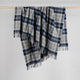 Tartan NZ Wool Throw - Navy
