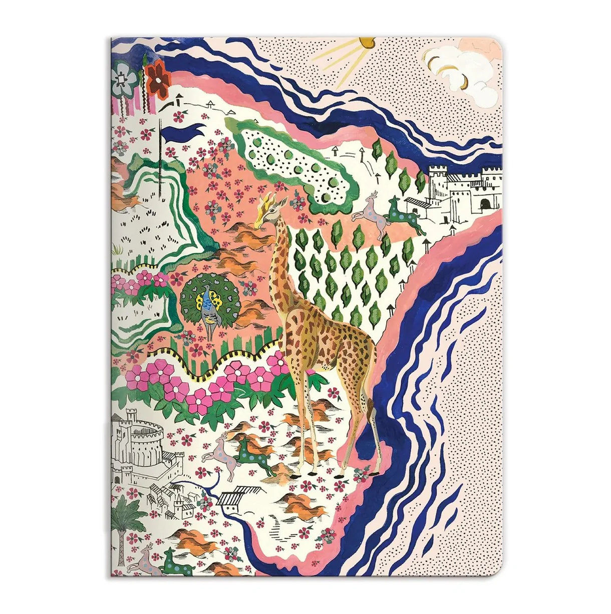 Liberty Maxine Writers White and Floral Notebook